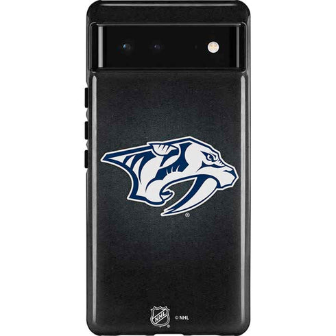 NHL Nashville Predators Black Background Pixel Cases